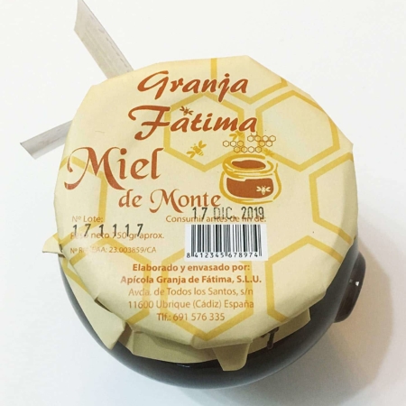 Miel de Monte Granja Fatima Ubrique 500g gourmet