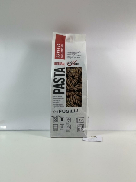 Fusili de espelta integral eco-pasta artesana ecológica 400g Spiga Negra