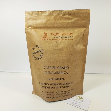 Acheter Grains de café fraîchement moulus pur arabica 250g - Tradiarte
