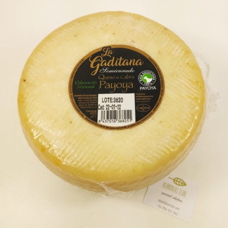 buy spanish semimature cheese payoyo la gaditana goat online alandalus club premium quality