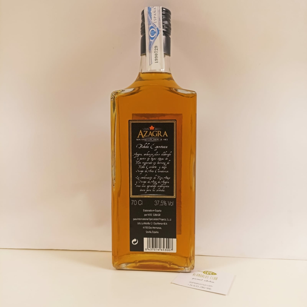 Ron Azagra - Ron Anejo con Sirope de Arce