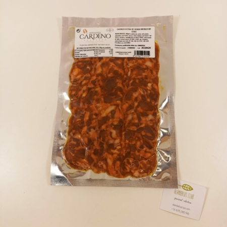 Chorizo extra de cerdo ibérico de cebo 100gr