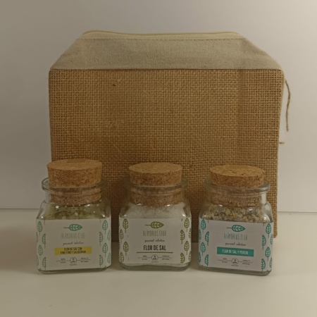 Pack de Flor de Sal Gourmet con Neceser de Rafia – Alandalus Club