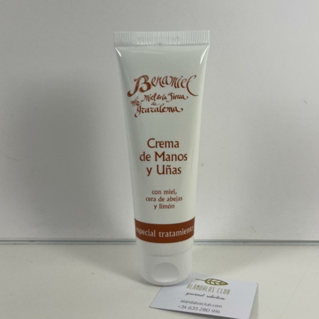 Cuida e hidrata tu piel con la Crema de Manos y Uñas con Miel, Cera de Abejas y Limón de Miel de la Sierra de Grazalema Benamiel